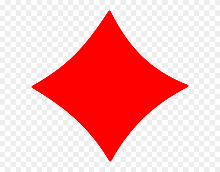 Diamond Clipart Red Diamond - Diamond Playing Card Symbol #409917