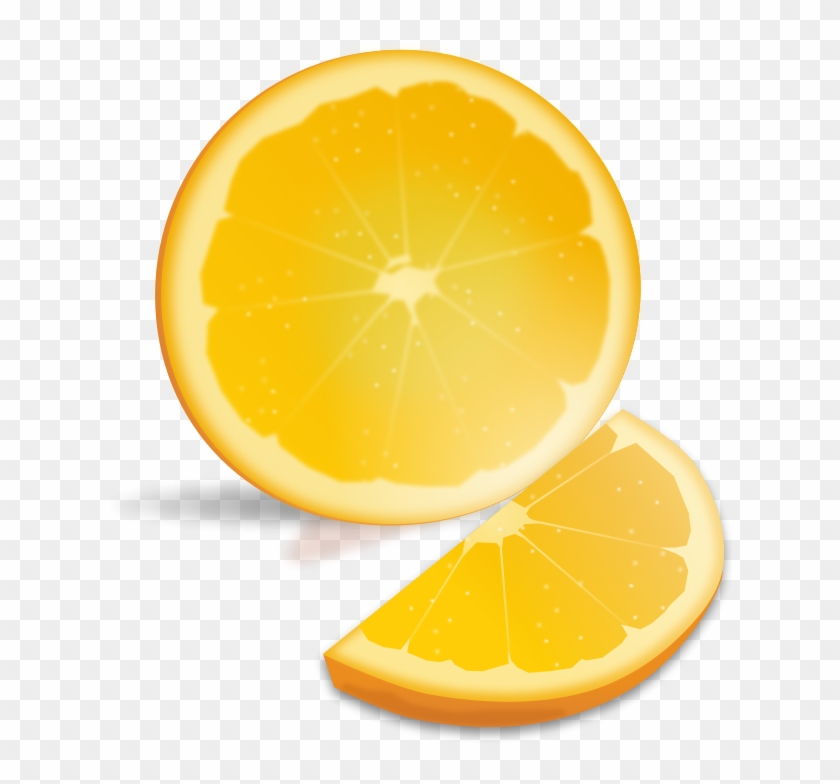 Free Vector Orange Slice - Orange Slice #410000