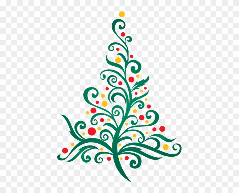 Christmas Tree - Flow - 25 Custom Simple Christmas Tree Christmas Greeting #410005