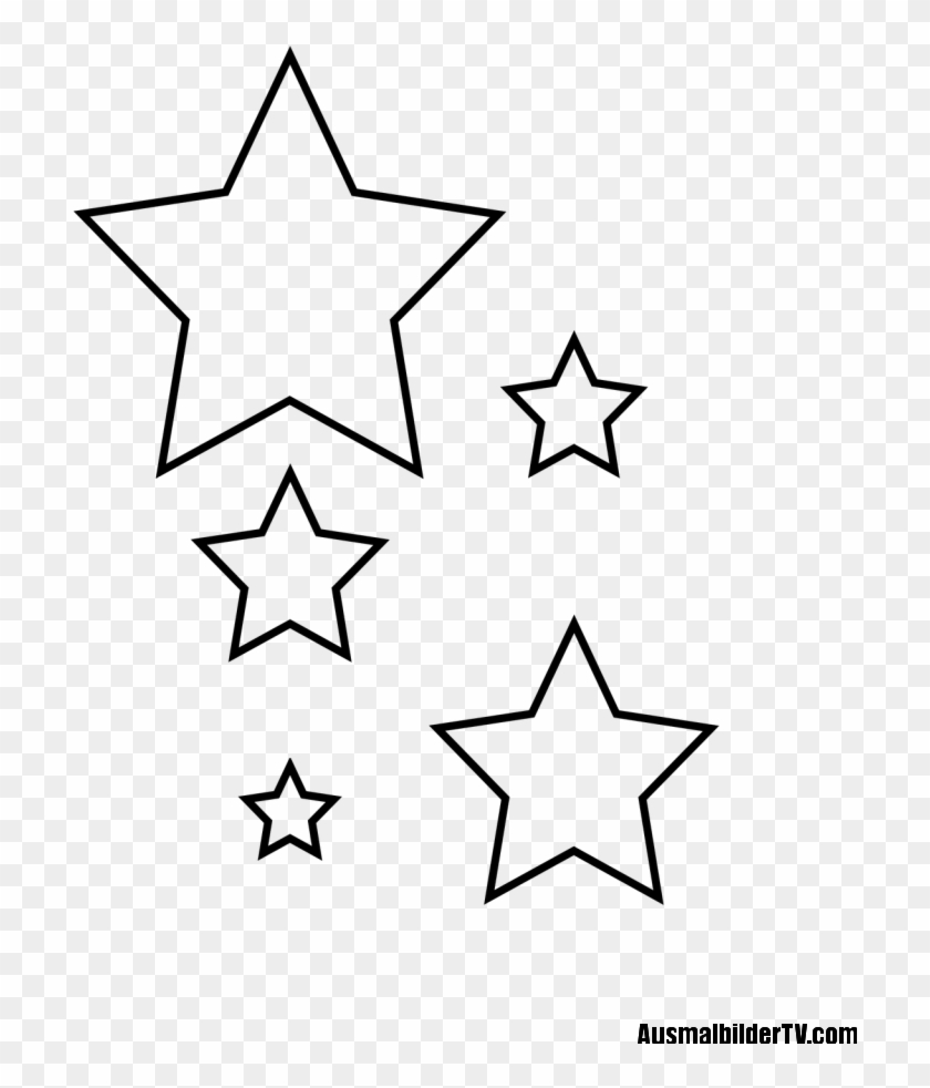 Sterne Zum Ausmalen - Cut Out Star Template #410013