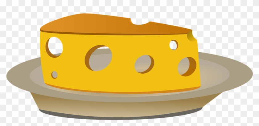 Cheese Clip Art 9, - Cheese On Plate Clipart #410139