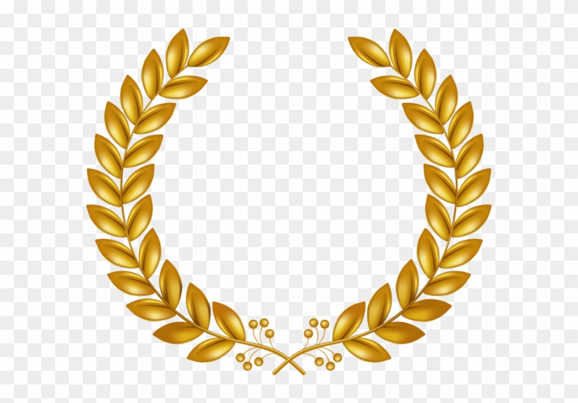 Laurel Wreath Clip Art - Gold Laurel Wreath Transparent #410145