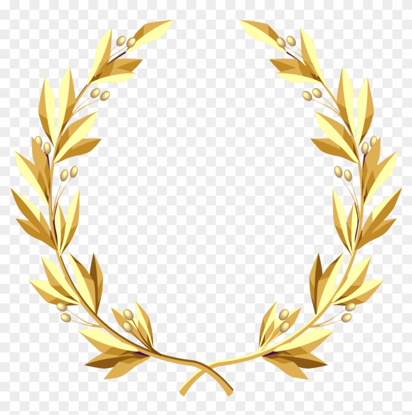 Transparent Gold Wreath Png Clipart Picture - Gold Wreath Transparent Background #410166