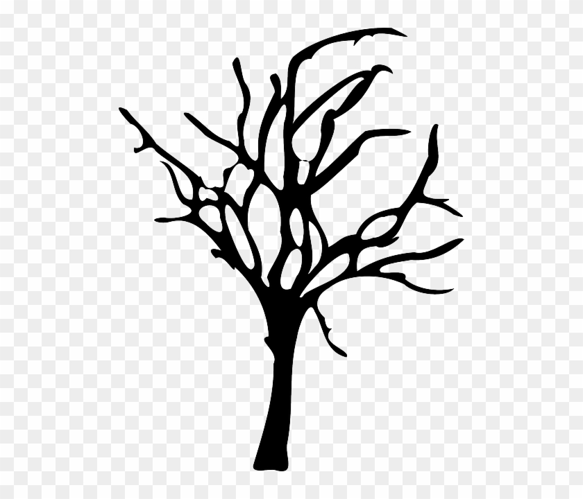 Winter Forest Decline, Forest Dieback, Tree, Dead, - Spooky Tree Silhouette Png #410237