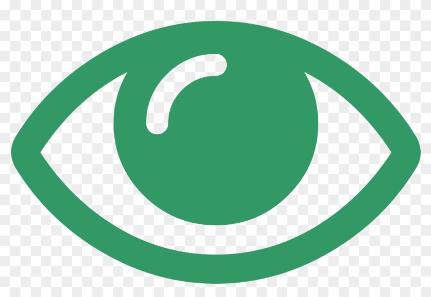 Eye Open Font Awesome Green - Visual Icon Png #410287