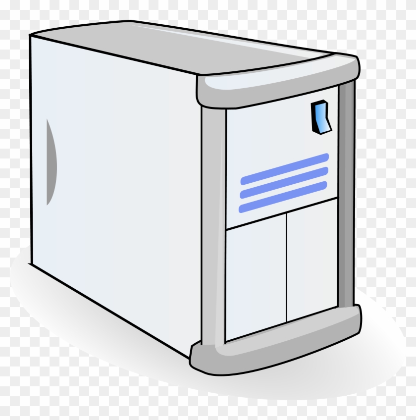 Computer Server Clip Art - Computer System Unit Cartoon - Full Size PNG ...