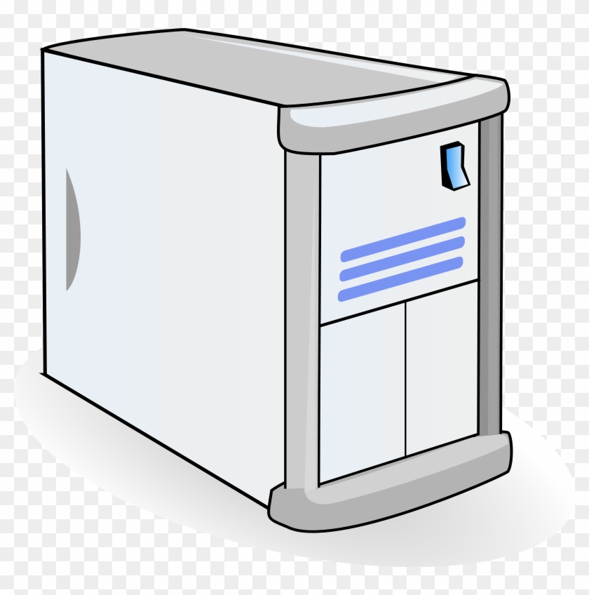Computer Server Clip Art - Computer System Unit Cartoon #410333