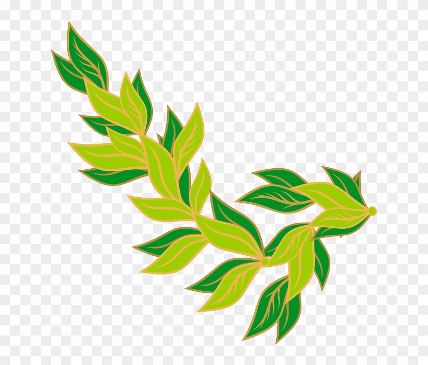 Bay Leaf Laurel Wreath Clip Art - Bay Leaf Laurel Wreath Clip Art #410491