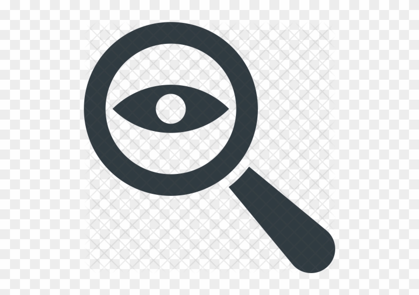 Eye Icon - Magnifying Glass #410648