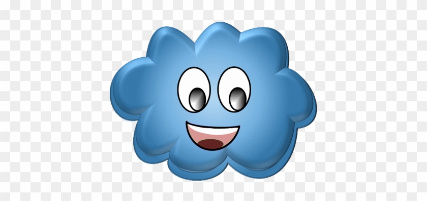 Smiley Émoticône Clipart Cartoon Nuage Bleu Content - Emoticon #410666