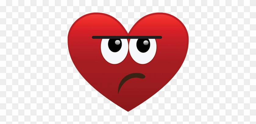 Smiley Émoticône Clipart Cartoon Cœur Rouge Triste - Imagenes De Corazon Con Caritas #410670