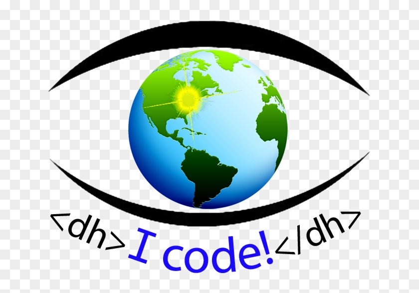 "i Code" / Eye Code Logo Of Pitt-greensburg's Center - Black And White Globe #410700