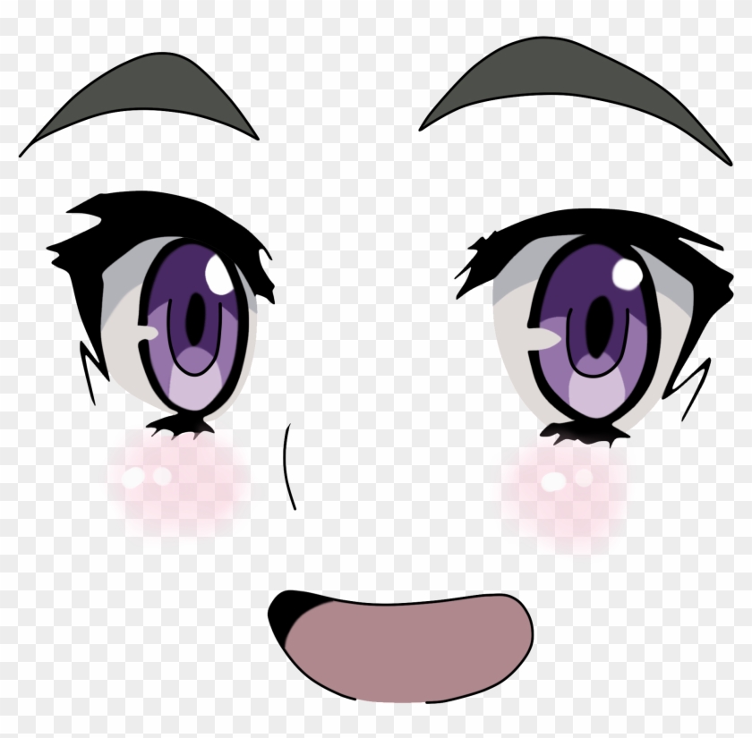 Face Eye Nose Facial Expression Purple Violet Head - Anime Eyes No  Background - Free Transparent PNG Clipart Images Download