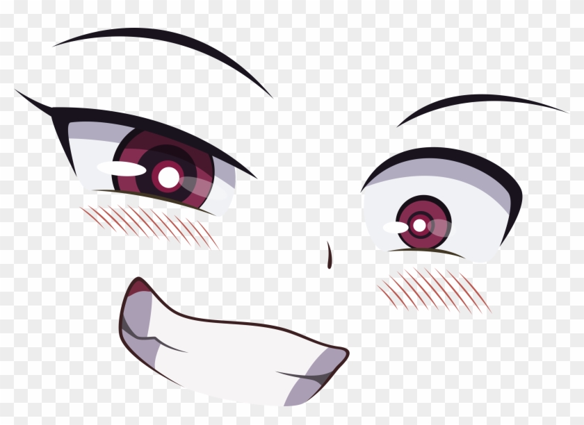 Rendering Anime Eyebrow in Front of Hair