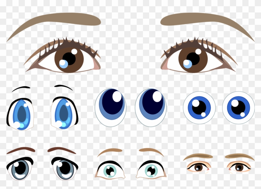 Eyebrow Clip Art - Eyes Vector #410790