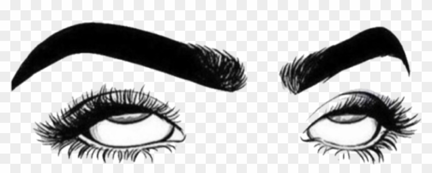 Whatever Edit Eyebrows Eyes Rollingeyes Sticker Lashes - Eye Roll Drawing #410823