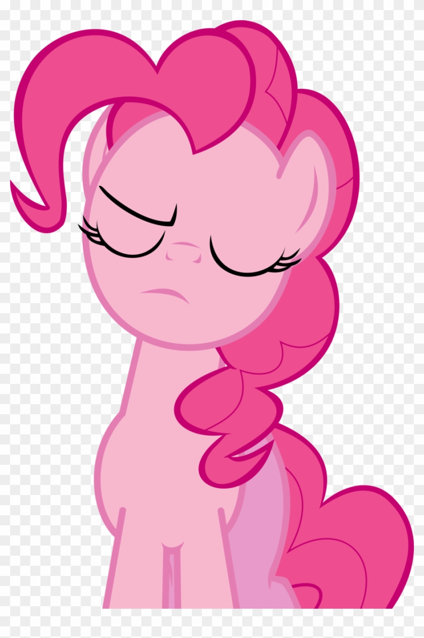 Skeptical Pinkie Pie Eyes Closed By Decompressor - Pinkie Pie Eyes Closed #410860