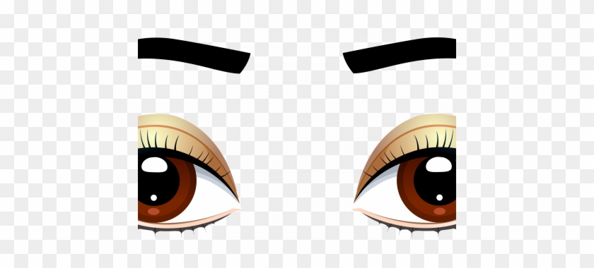 Brown Eyes Clipart Eyebrow - Clip Art #410938