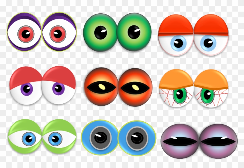 Monster Eyes Clip Art - Monster Eyes Clipart #410964