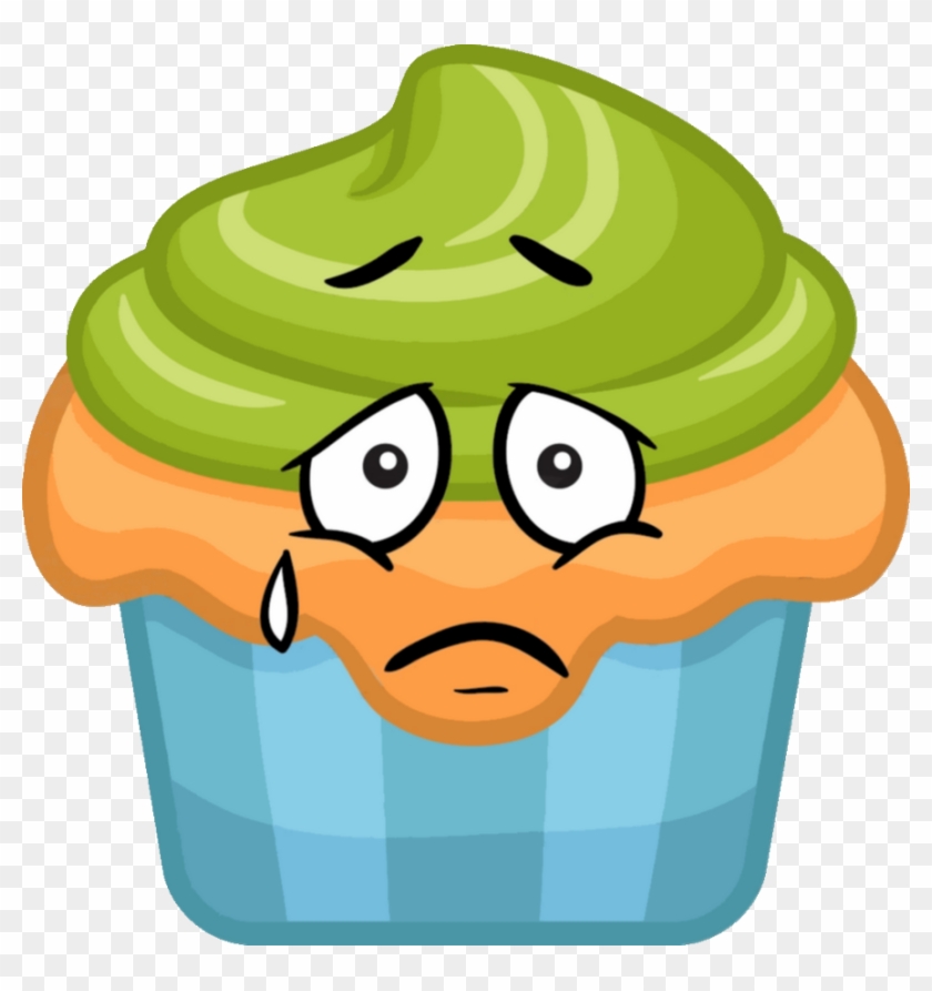 Dessert Cupcake Qui Pleure - Cartoon Trees With Sad Faces #410971