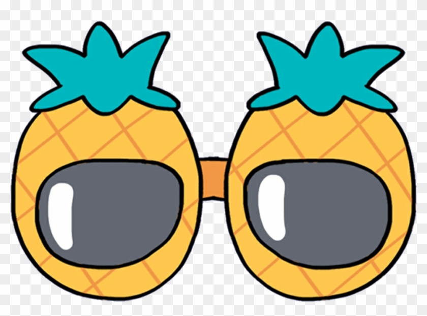 Pineapple Glasses Sunglasses Mochi Kawaii Cute Softbot - Kawaii #410982