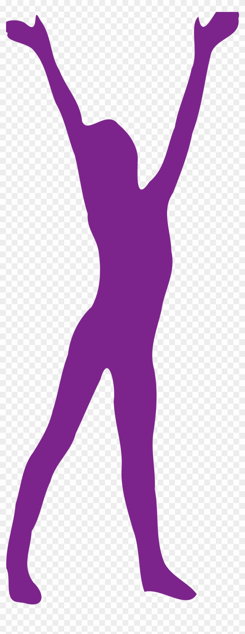 Danse Clipart Purple - Pessoas Com As Mãos Pra Cima Png #410997