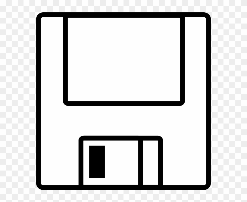 Floppy Disk Save Icon Clipart - Floppy Disk Icon Vector #411278