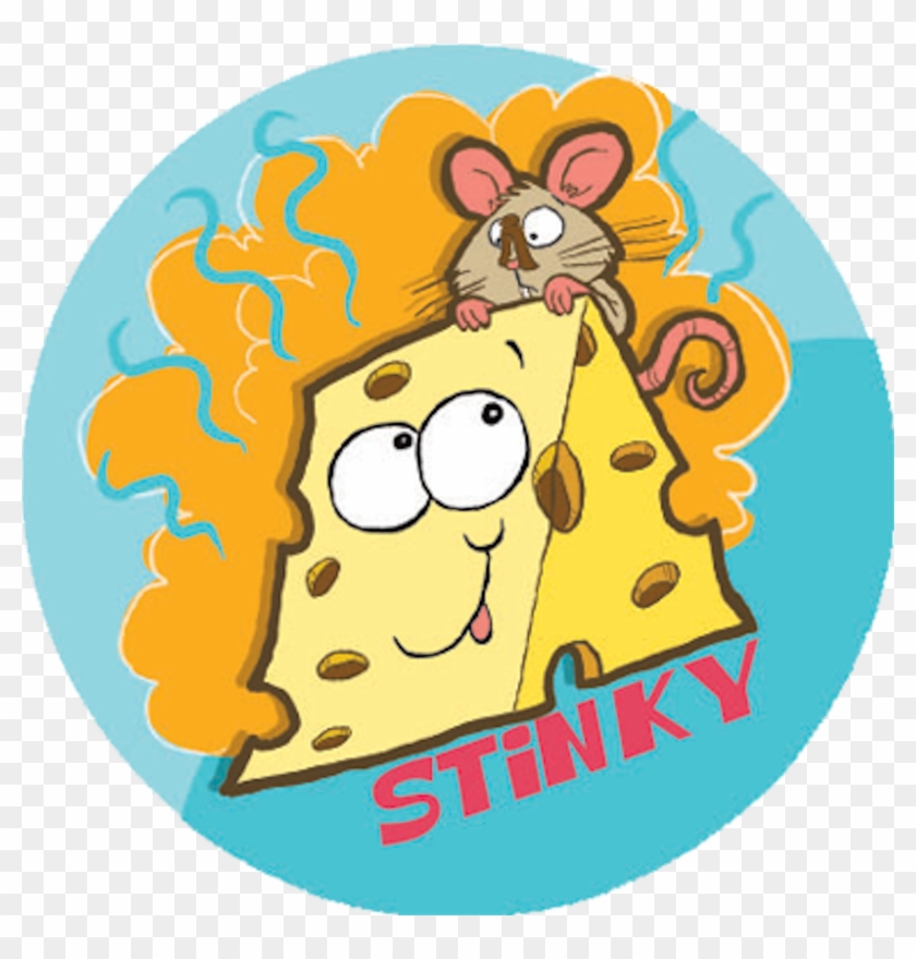 Stinky Cheese Clipart - Stinky Scratch And Sniff Stickers #411340