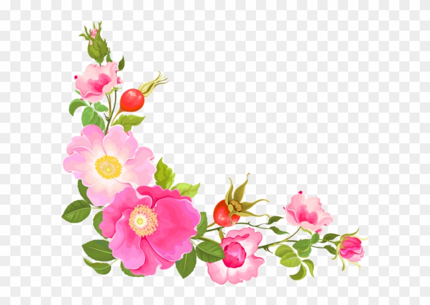Clipart Gratuit Bordure Fleurs Flower Corners Free Transparent Png Clipart Images Download