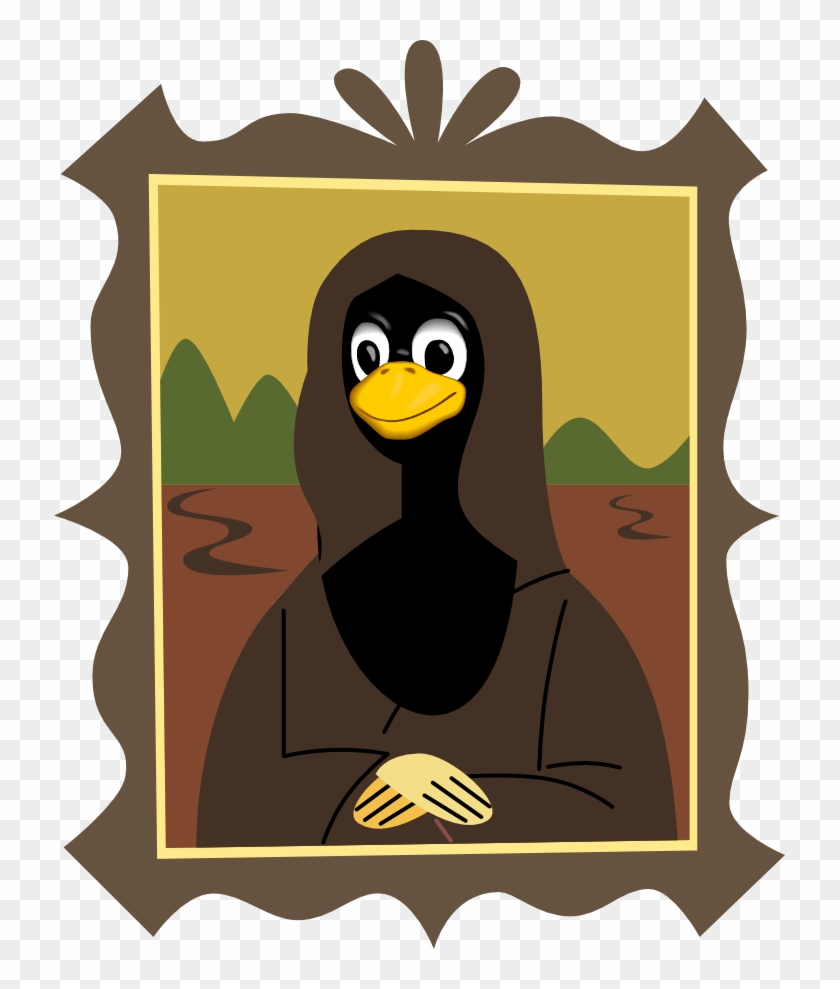 Joconde-tux - - Mona Lisa Png #411670