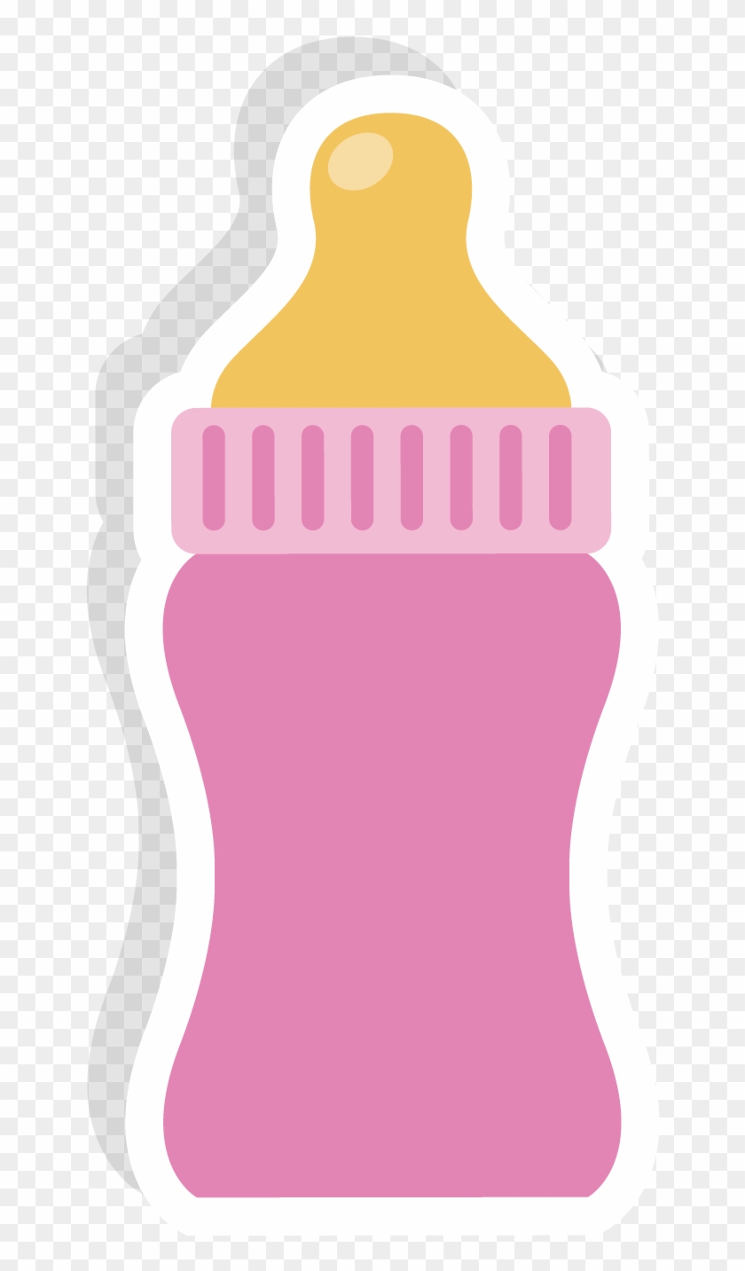 Cartoon Glass Bottle Infant - Baby Bottle - Free Transparent PNG Clipart  Images Download