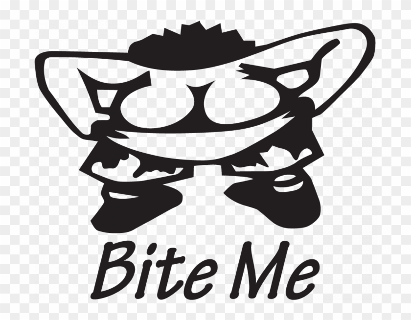 Sticker Jdm Bite Me - Bite Me Cartoon #411742