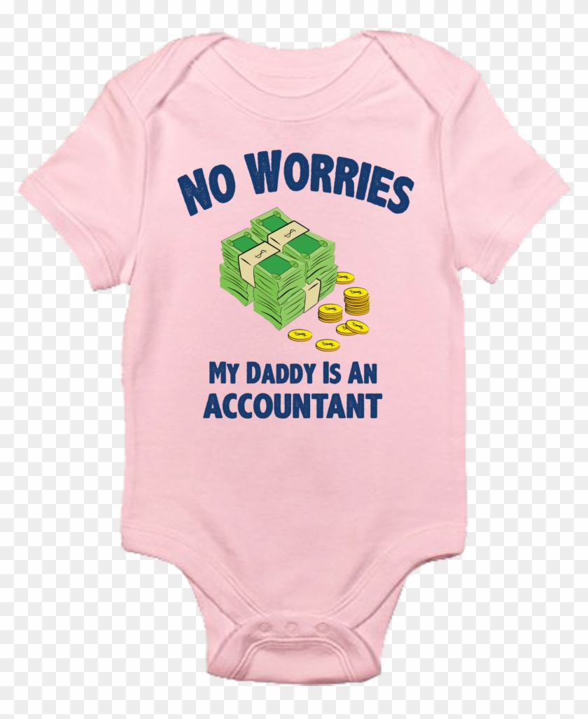 No Worries, My Daddy Is An Accountant - Cafepress Personalize Bunny Bib, Blue #411849