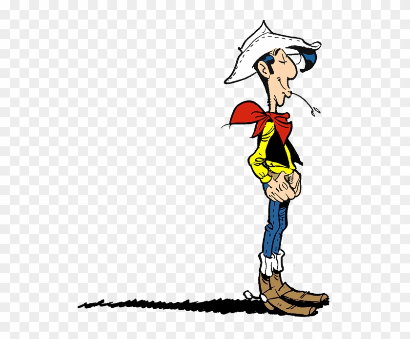 Lucky Luke, Dans Toute Sa Splendeur, Fait La Pose Pour - Lucky Luke Vintage #411899