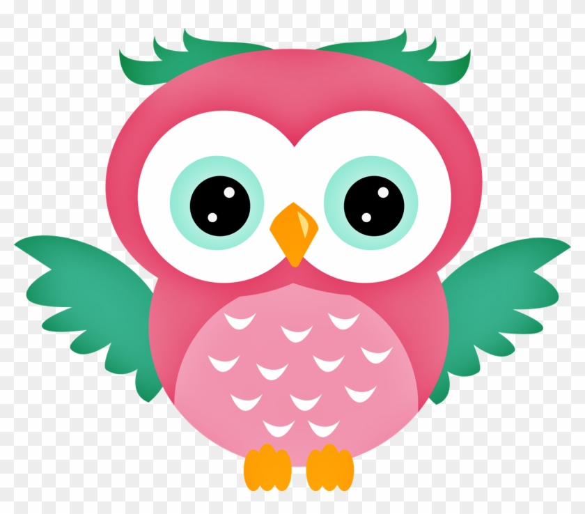 Owlowls - - Coruja Rosa E Azul Png #411910