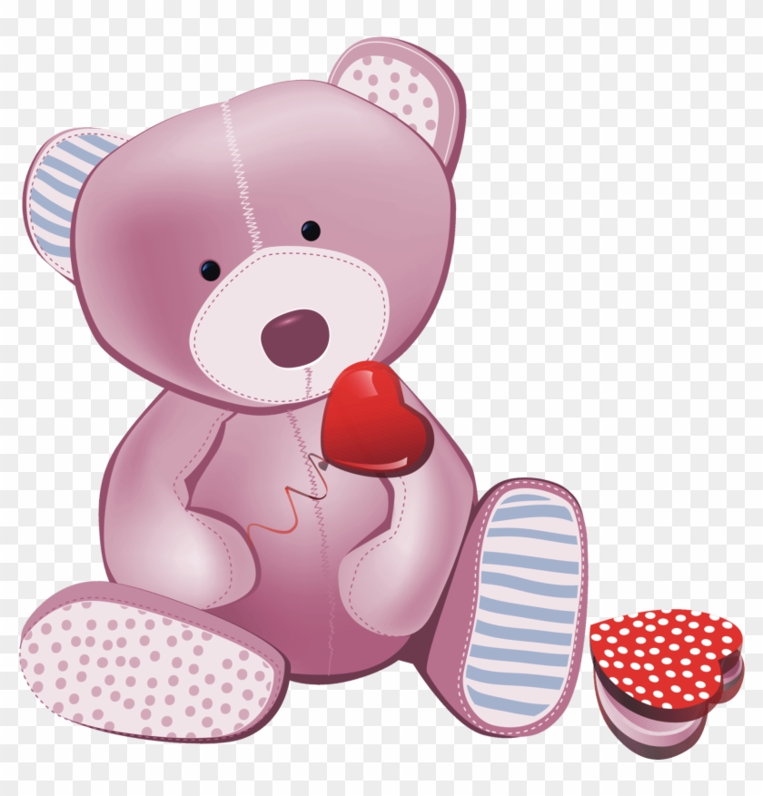 Teddy Clipart Pink - Manterol Baby Kinder Vip Kuscheldecke Bärli Größe 110x140 #412121