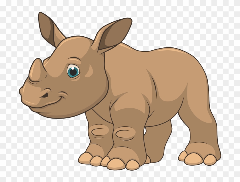 儿童绘画可爱卡通犀牛图片 - Rhinoceros #412247
