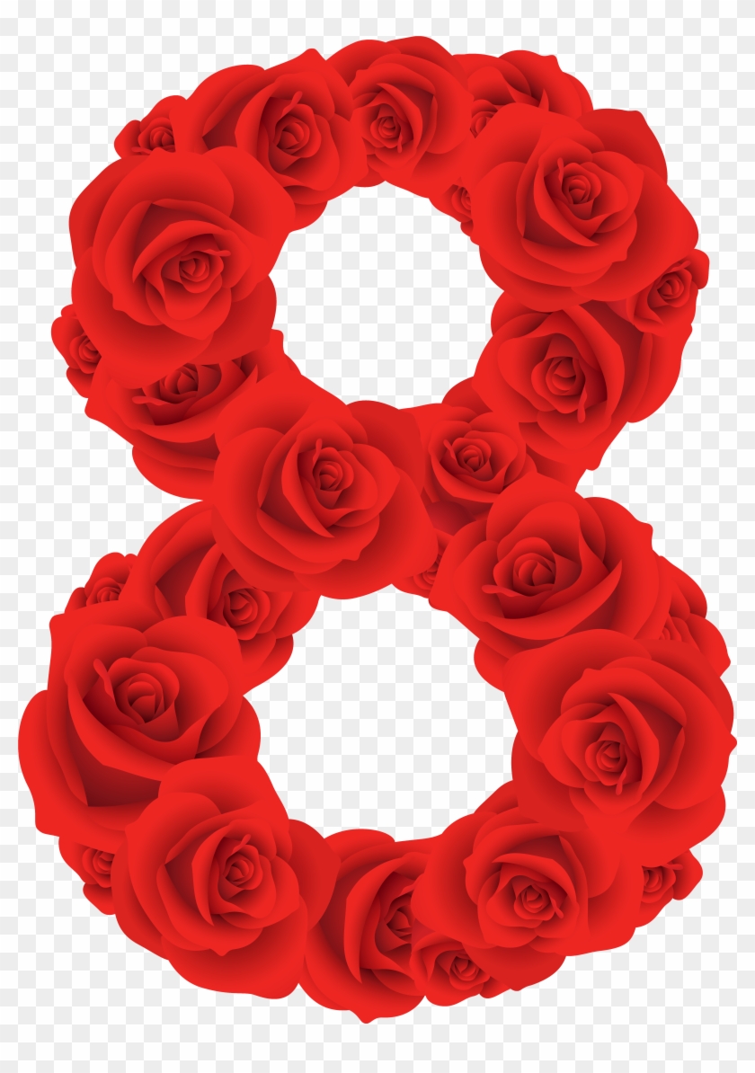 Discover Ideas About Clipart Images - Red Roses Numbers #412312