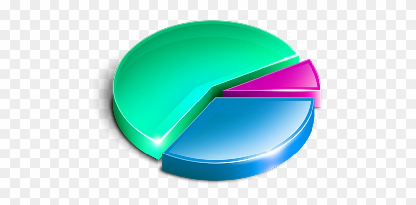 Green And Black 3d Home Icon, Png Clipart Image - Pie Chart Png Transparent #412320