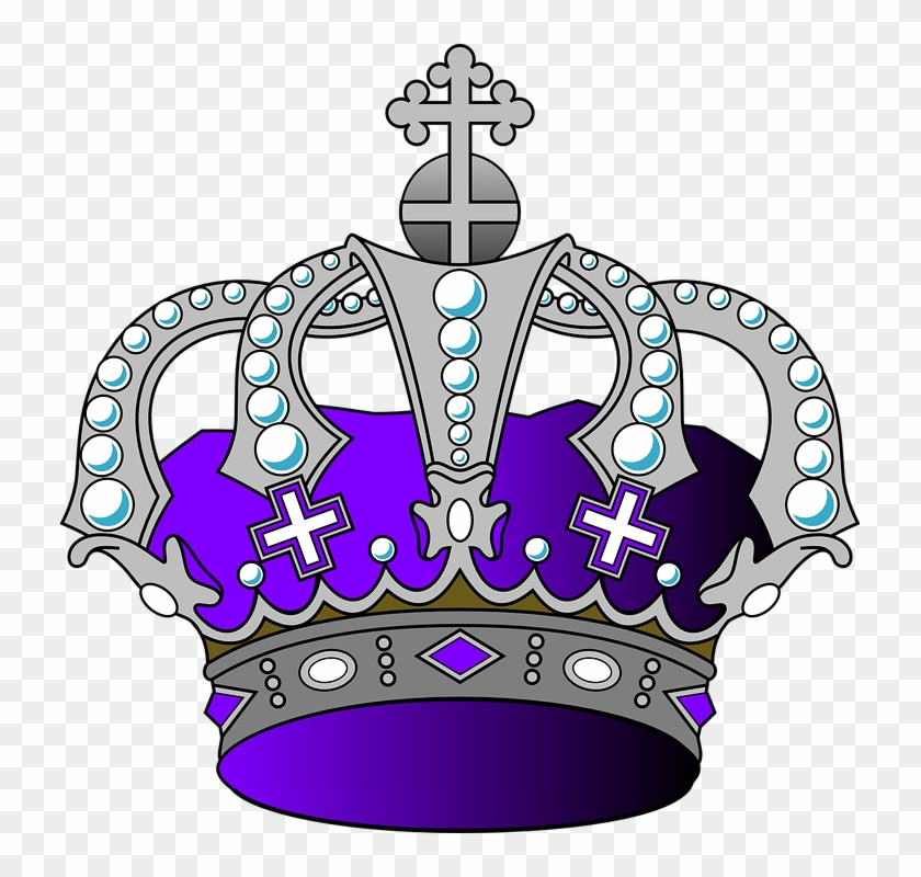 Princess Crown Clipart 25, Buy Clip Art - Purple And Silver Crown #412324