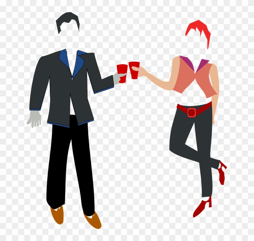 Cartoon Couple Holding Hands 10, - People Tea Png #412405