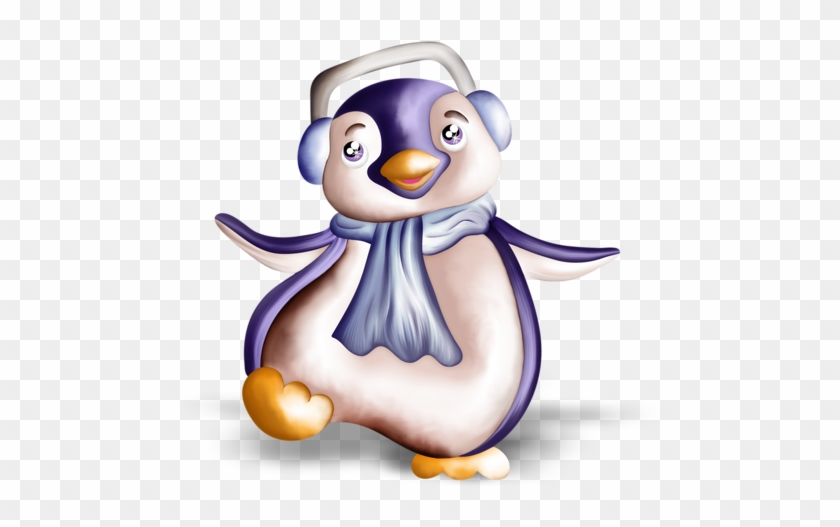 Pingouin - Hiver - Render - Tubes - Gratuit - Clip Art #412436