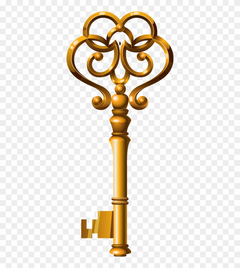 Key Clip Art - Golden And Silver Key #412549