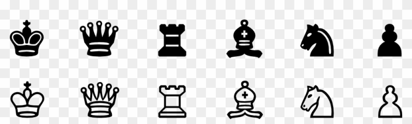 Onlinelabels Clip Art - Chess Pieces Symbols #412615