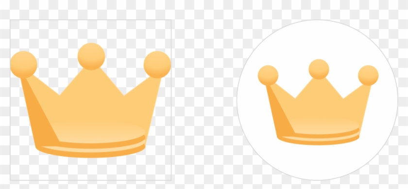 Use The Crown Badge With A White Circle In The Background - Musical Ly Crown Png #412636