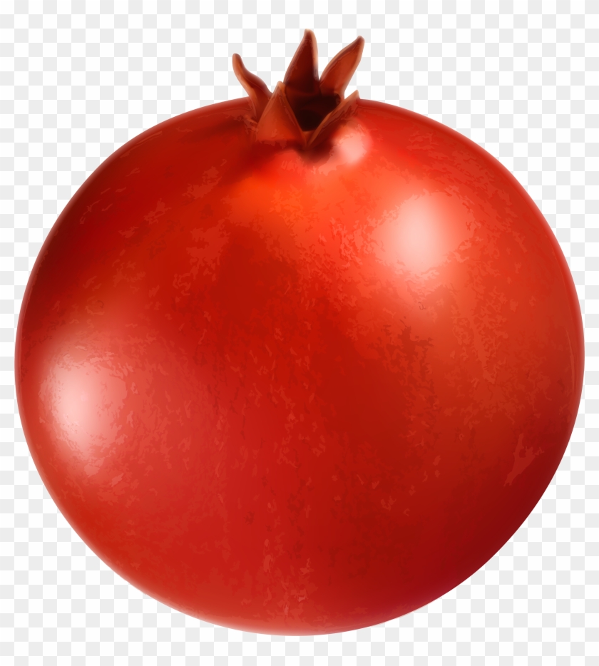 Pomegranate Clipart Red Fruit - Plum Tomato #412648