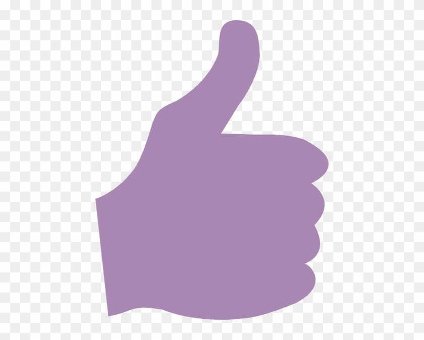 Purple Thumbs Up Clipart #412655