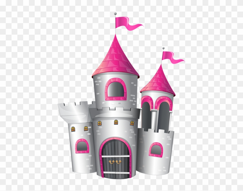 White And Pink Castle Png Clip Art Image - Pink And White Castle #412818