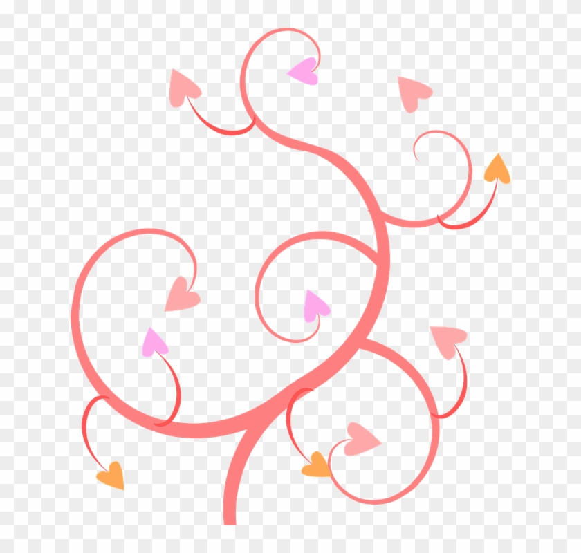 Floral Design Clipart 11, Buy Clip Art - Swirl Hearts Png #412826
