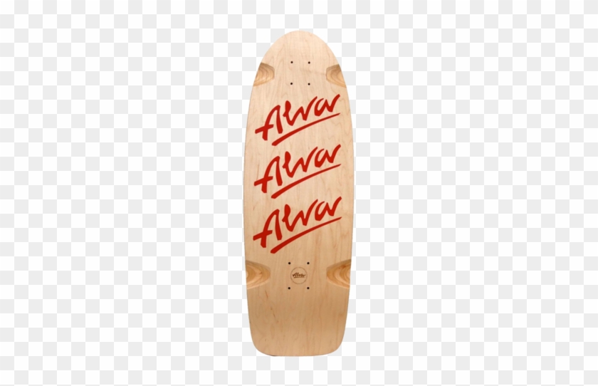 Alva Skates Tri Logo Red Reissue 1979 Old School Deck - Alva Skates Nm Ditch Skateboard Sticker - Yellow - #412885